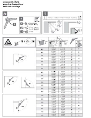 Mounting instructions page 1