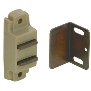 Magnetic Plastic Latch - Plate and Screws