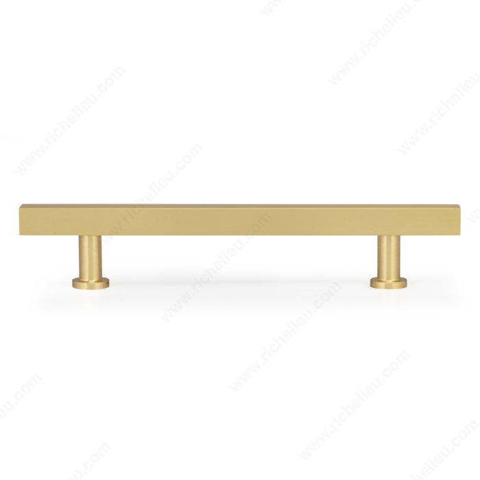 McCoy 4 Solid Brass Pull - Polished Brass Rectangular Hardware - In Stock