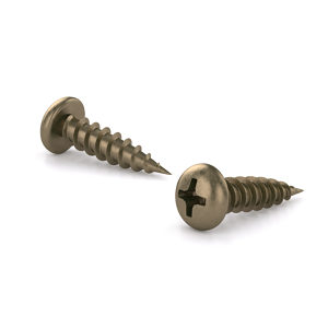 Various Finishes Wood Screw, Pan Head, Phillips Drive, Coarse Thread, Regular Wood Point