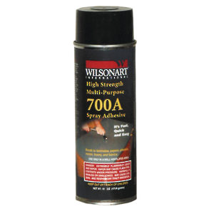 Colle en aérosol Wilsonart LW-700A naturel et bonbonne LW-700 rouge