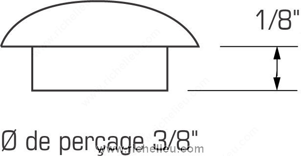 Cache-trou en plastique - Quincaillerie Richelieu