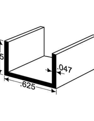 U-Shaped Molding for 1/2" Material