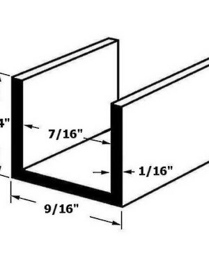 U-Shaped Molding for 7/16" Material