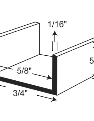 U-Shaped Molding for 5/8" Material