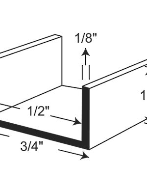 U-Shaped Molding for 1/2" Material