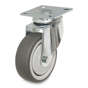 Gray Thermoplastic Rubber Casters for General Use
