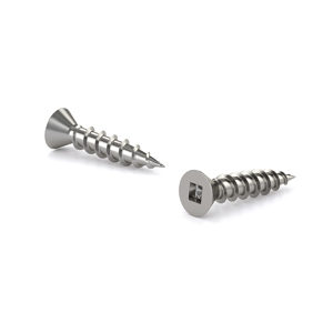 Stainless Steel Wood Treated Screw, Bugle Head, Square Drive, Coarse Thread, Regular Wood Point