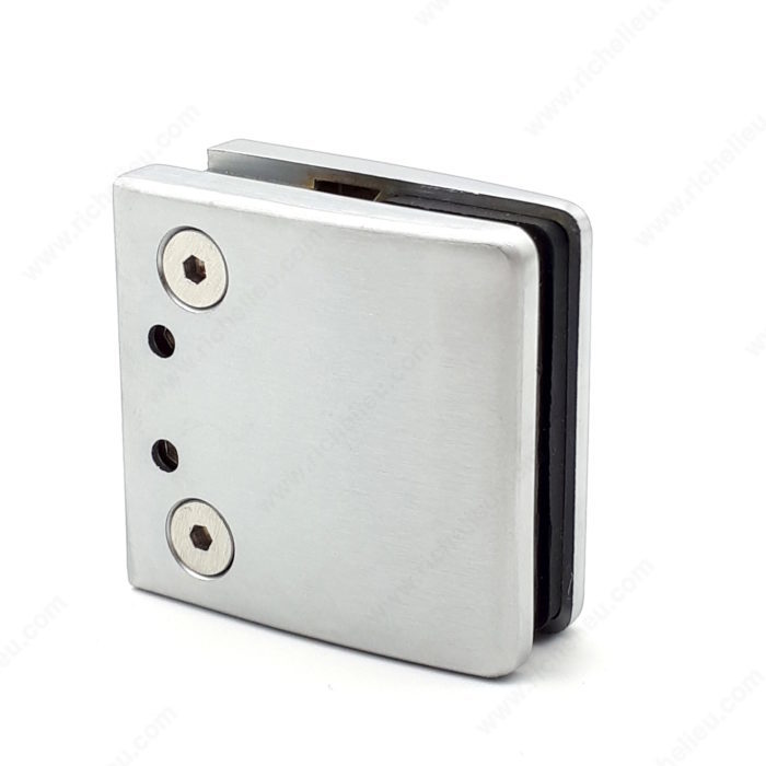 Square Glass Clamp for Flat Surface Mounting, Adjustable - Richelieu  Hardware