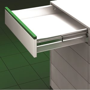 Drawer and metal side