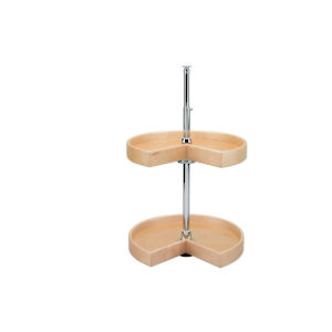 Rev-A-Shelf set of Wood Kidney-Shaped Lazy Susans - Series 4WLS and LD