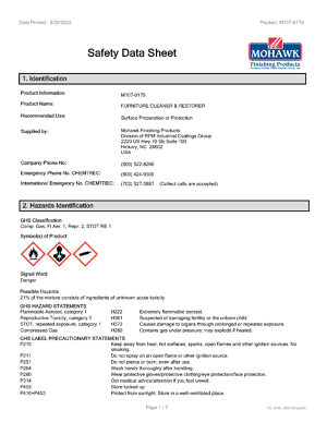 Canadian Safety Data sheets