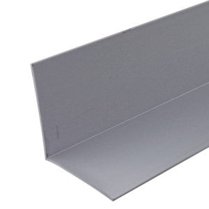 Moldura de aluminio anodizado en ángulo de 90° con dos lados iguales