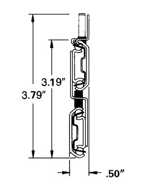 4034 - Over Travel Ball Bearing Slide - 68 kg (150 lb) Capacity