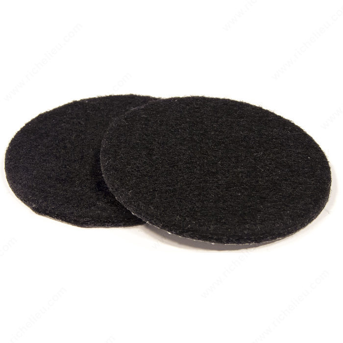 Black Round Felt Pads