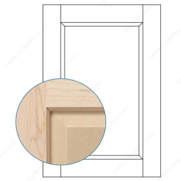 Paint Grade Hard Maple Hybrid (wood framing with MDF panels)