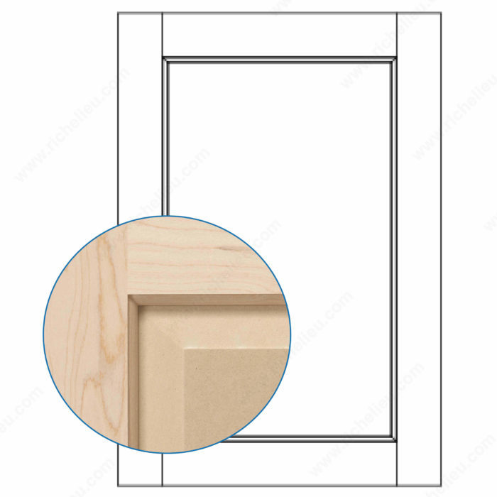 Paint Grade Hard Maple Hybrid (wood framing with MDF panels)