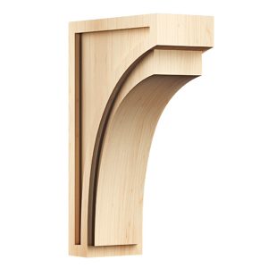 Concave & Shaker Style Corbel - 9 in