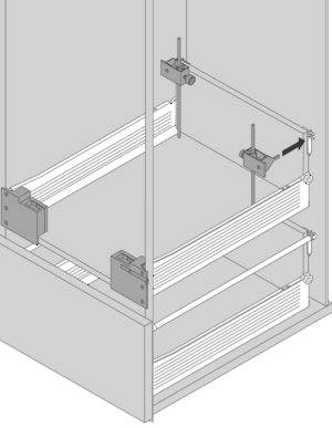 Blum Box System Front Template for METABOX 320/330 M, K, and H