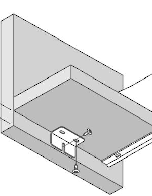 Attache-façade pour tiroir  - Metabox