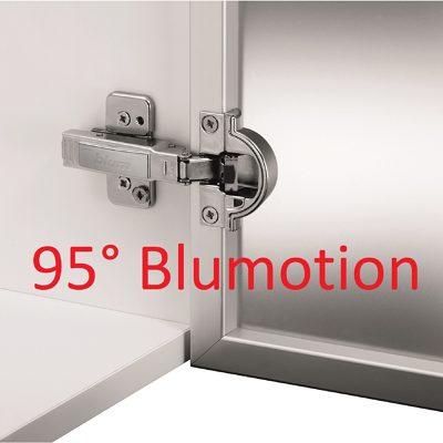 95 degrees Blumotion, soft close