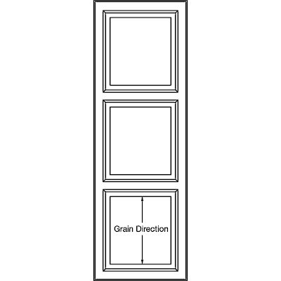 Triple panel vertical