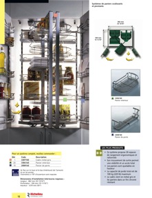 Librairie des catalogues Richelieu - Solutions - Systèmes de rangement et accessoires de cuisine
 - page 12