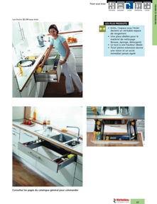 Librairie des catalogues Richelieu - Solutions - Systèmes de rangement et accessoires de cuisine
 - page 17