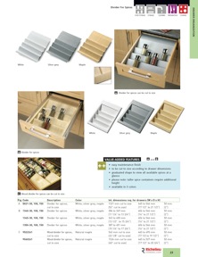 Richelieu Catalog Library - Solutions - Kitchen Accessories and Storage Systems
 - page 23