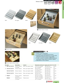 Librairie des catalogues Richelieu - Solutions - Systèmes de rangement et accessoires de cuisine
 - page 23