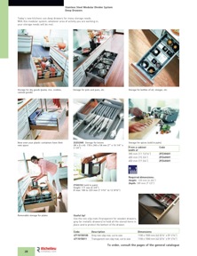 Librería de catálogos Richelieu - Solutions - Kitchen Accessories and Storage Systems
 - página 28