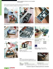 Librairie des catalogues Richelieu - Solutions - Systèmes de rangement et accessoires de cuisine
 - page 28