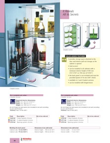 Richelieu Catalog Library - Solutions - Kitchen Accessories and Storage Systems
 - page 44