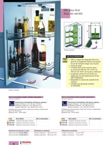 Librairie des catalogues Richelieu - Solutions - Systèmes de rangement et accessoires de cuisine
 - page 44