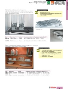 Librairie des catalogues Richelieu - Solutions - Systèmes de rangement et accessoires de cuisine
 - page 49