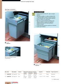 Librairie des catalogues Richelieu - Solutions - Systèmes de rangement et accessoires de cuisine
 - page 58