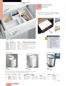 Richelieu Catalog Library - Solutions - Kitchen Accessories and Storage Systems
 - page 102