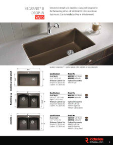 Richelieu Catalog Library - Blanco - Kitchen Sinks and Faucets
 - page 9