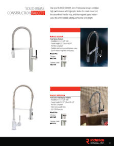 Richelieu Catalog Library - Blanco - Kitchen Sinks and Faucets
 - page 11