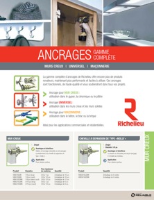 Librairie des catalogues Richelieu - Ancrages : gamme complète
 - page 1