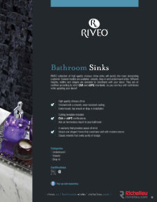 Richelieu Catalog Library - Riveo - Kitchen Sinks and Faucets
 - page 11