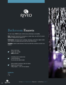 Richelieu Catalog Library - Riveo - Kitchen Sinks and Faucets
 - page 14