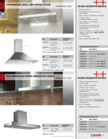 Richelieu Catalog Library - Range Hoods - Stainless Steel, Wood, Accessories
 - page 3