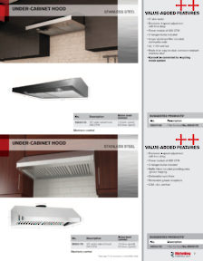Richelieu Catalog Library - Range Hoods - Stainless Steel, Wood, Accessories
 - page 7