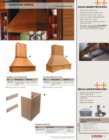 Richelieu Catalog Library - Range Hoods - Stainless Steel, Wood, Accessories
 - page 9