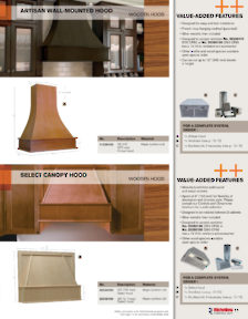 Richelieu Catalog Library - Range Hoods - Stainless Steel, Wood, Accessories
 - page 11
