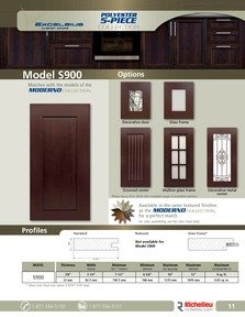 Richelieu Catalog Library - Excelsius Cabinet Doors - USA
 - page 11