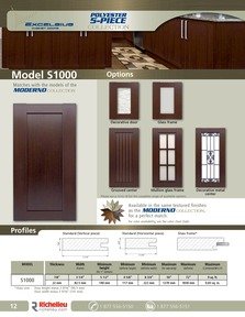Richelieu Catalog Library - Excelsius Cabinet Doors - USA
 - page 12