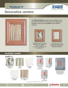 Richelieu Catalog Library - Excelsius Cabinet Doors - USA
 - page 17