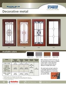 Richelieu Catalog Library - Excelsius Cabinet Doors - USA
 - page 18